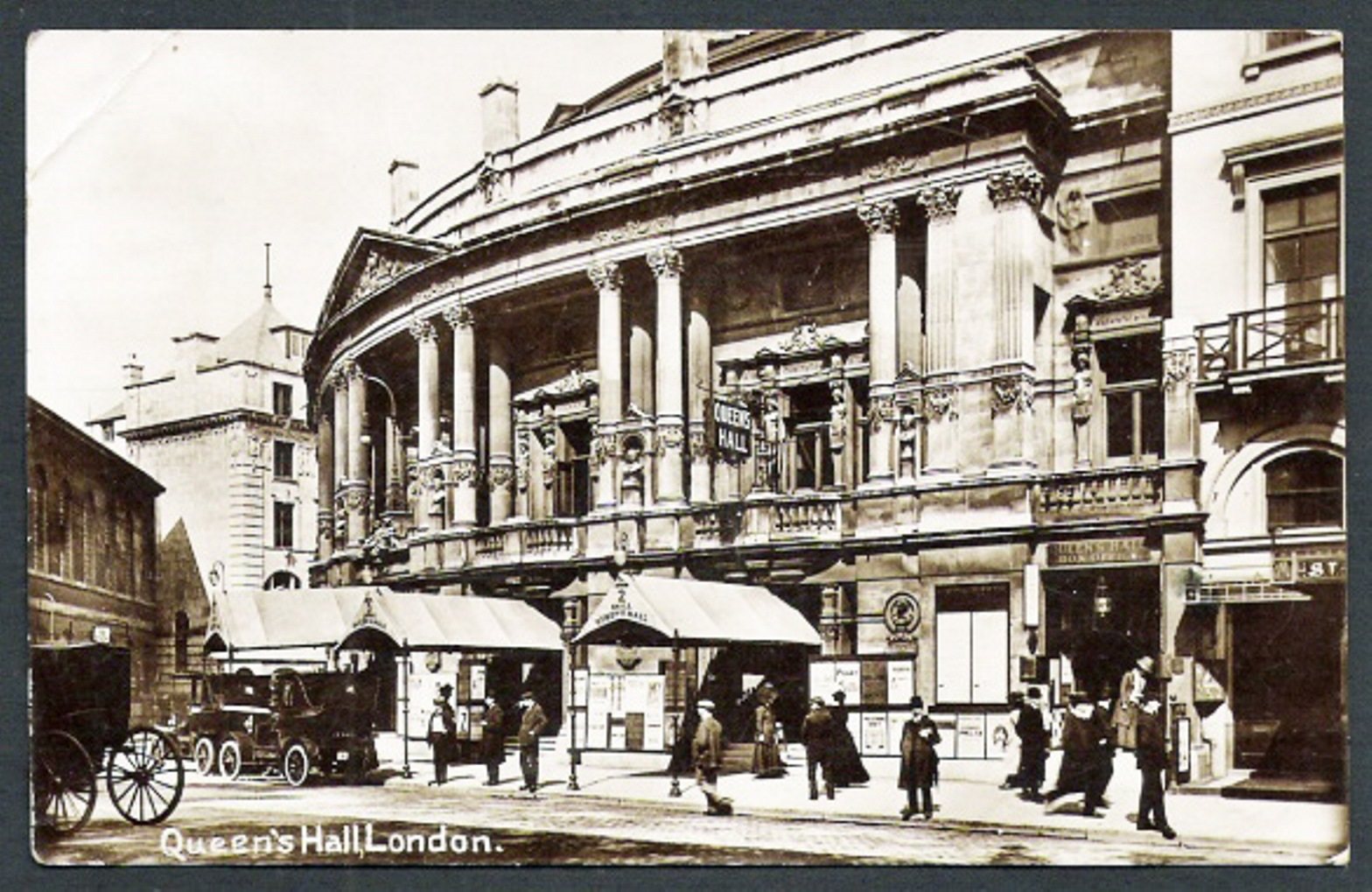 Queen's Hall, London, in a 1912 postcard