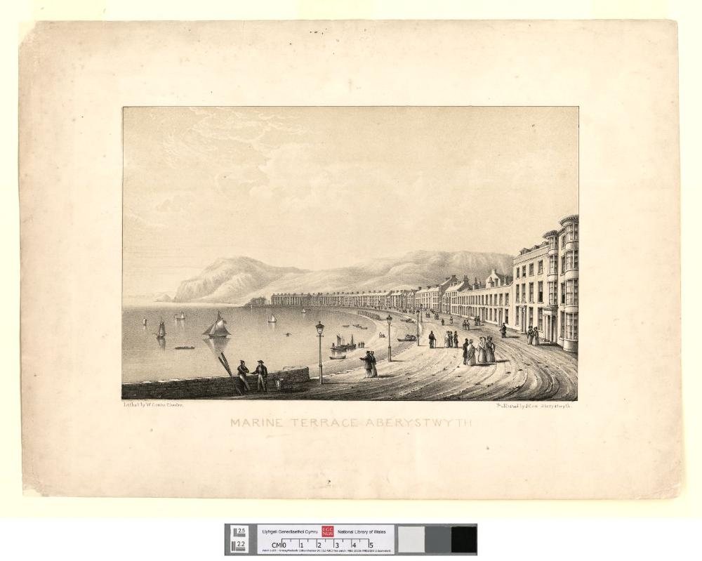 Historic view of Marine Terrace, Aberystwyth